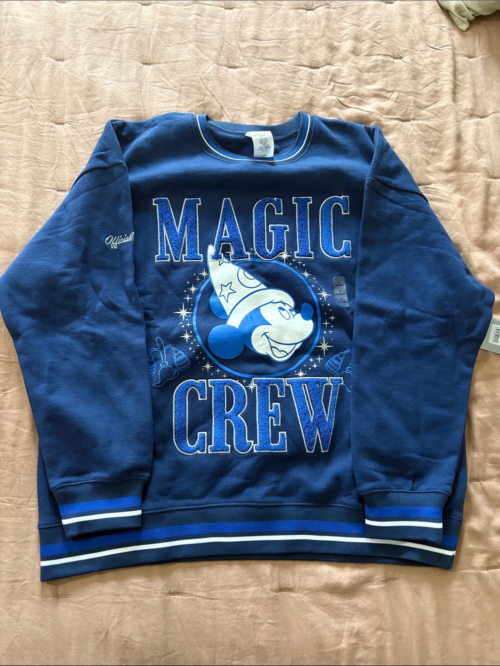 Disney Magic Crew Blue Graphic Crew Sweatshirt